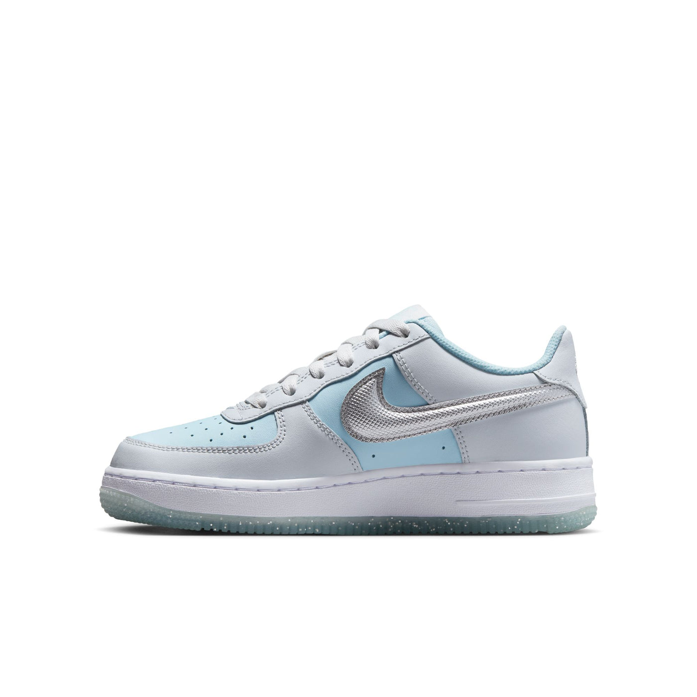 Grade School Nike Air Force 1 PURE PLATINUM/METALLIC SILVER HQ3249-043