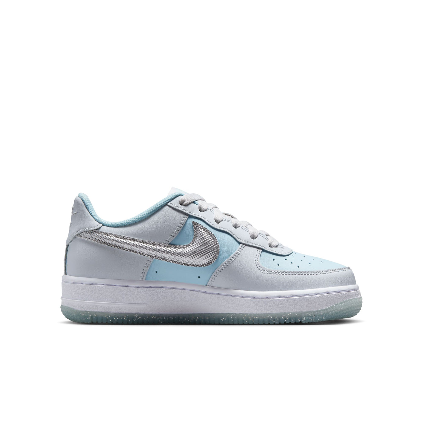 Grade School Nike Air Force 1 PURE PLATINUM/METALLIC SILVER HQ3249-043