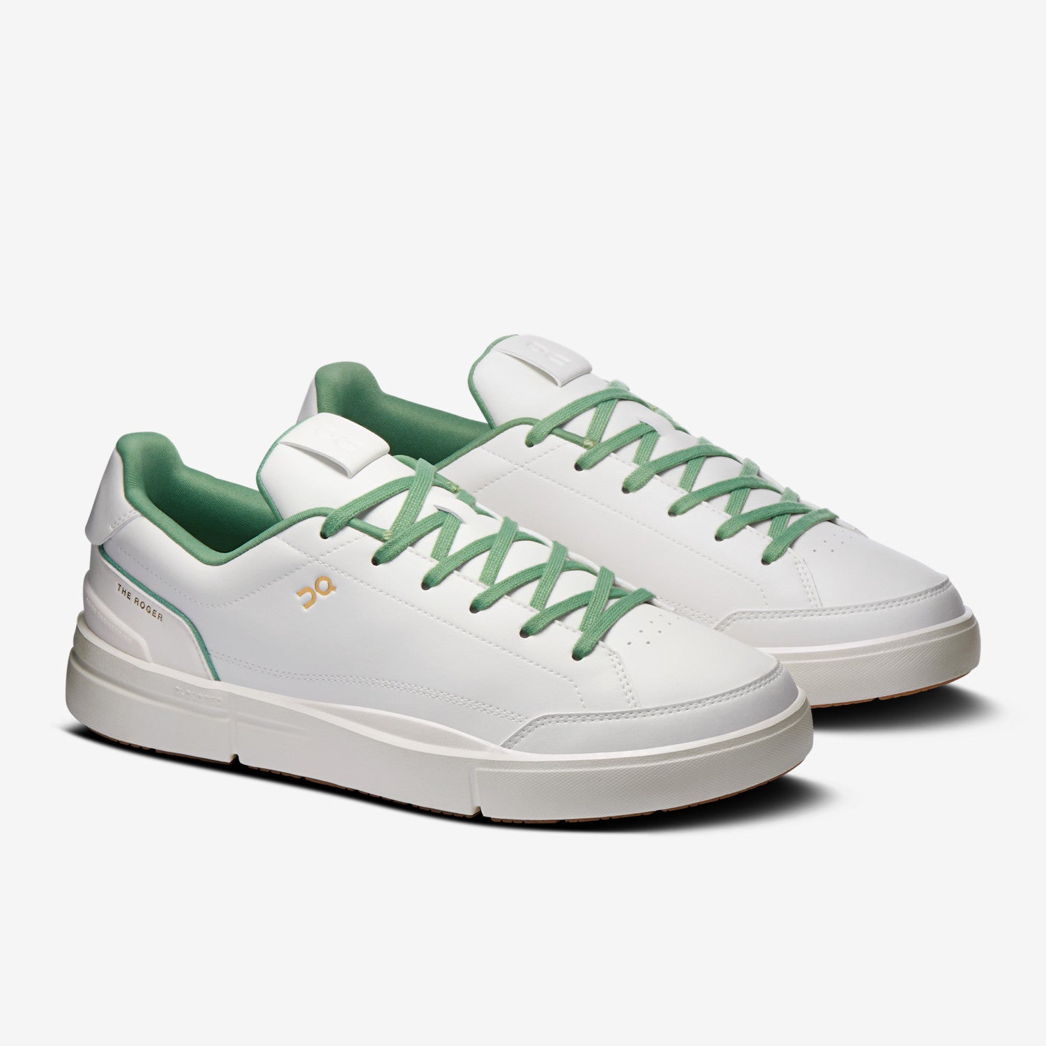 On THE ROGER Centre Court Men's Shoes Color: Ivory | Fern Style: 3MG10486046