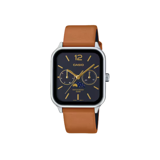 CASIO MOON PHASE MTPM305LC-1A BROWN