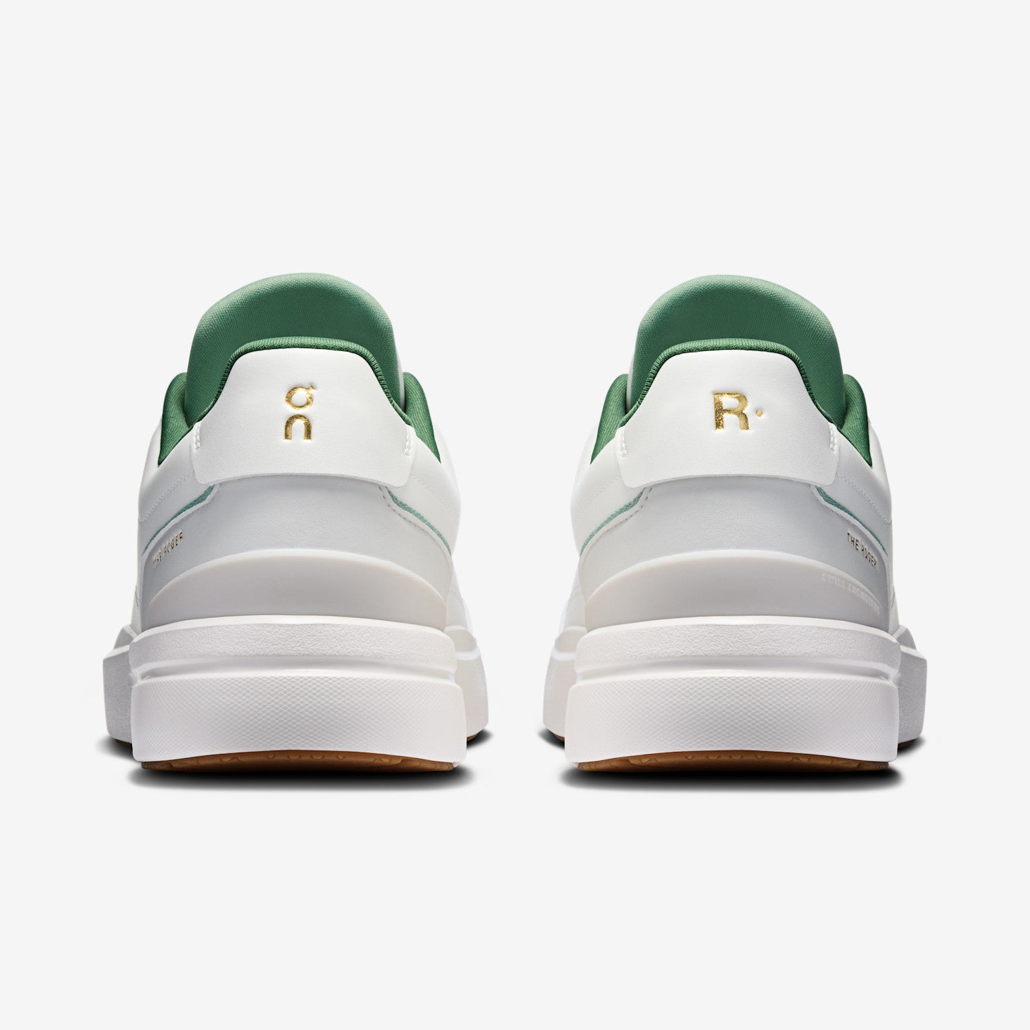 On THE ROGER Centre Court Men's Shoes Color: Ivory | Fern Style: 3MG10486046
