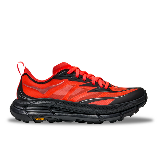 Hoka Mafate Speed 4 Lite Mens Shoes Color: Neon Flame/Black Style: 1168450-NLMB