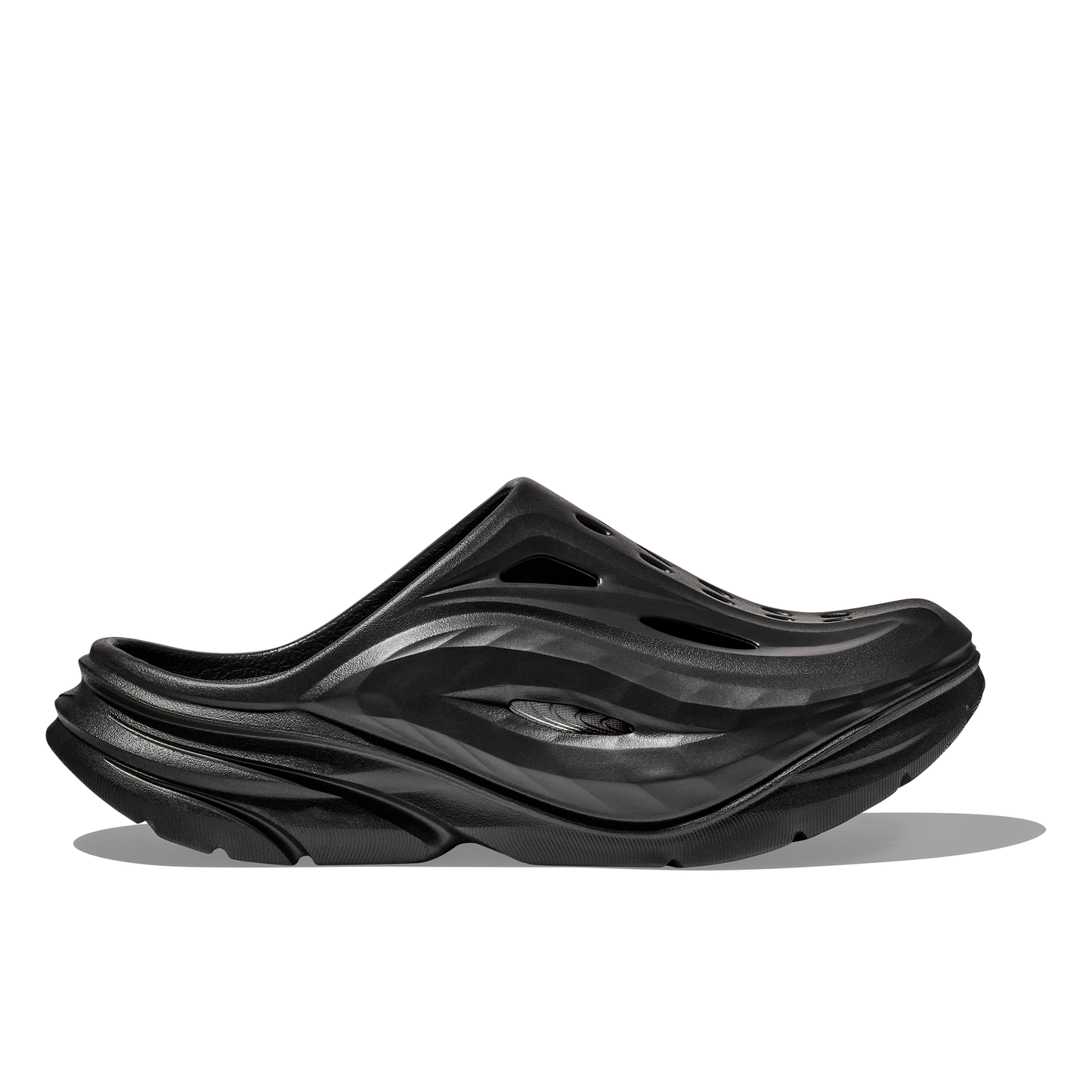 HOKA U ORA RECOVERY MULE  BLACK / BLACK 1147951-BBLC