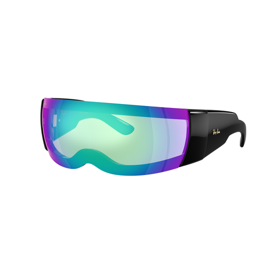 RAY BAN X ASAP ROCKY ULTRA WRAP 002 LIGHT GREY MIRROR BLUE 0RB4942-Y741