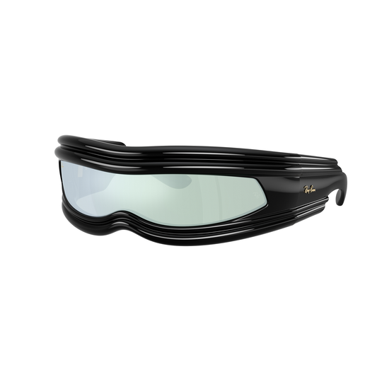 RAY BAN X ASAP ROCKY ULTRA WRAP 001 GREEN MIRROR SILVER0 RB4943
