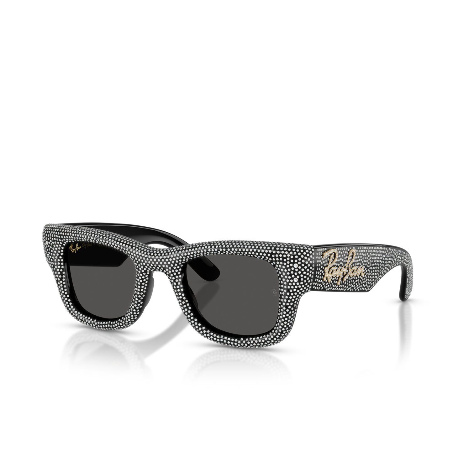 RAY BAN X A$AP ROCKY WAYFARER PUFFER CRYSTAL BLACK PAVÈ EDITION 0RB4940BP-5004