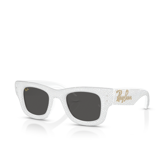 RAY BAN X A$AP ROCKY WAYFARER PUFFER CRYSTAL WHITE PAVÈ EDITION 0RB4940BP-9866