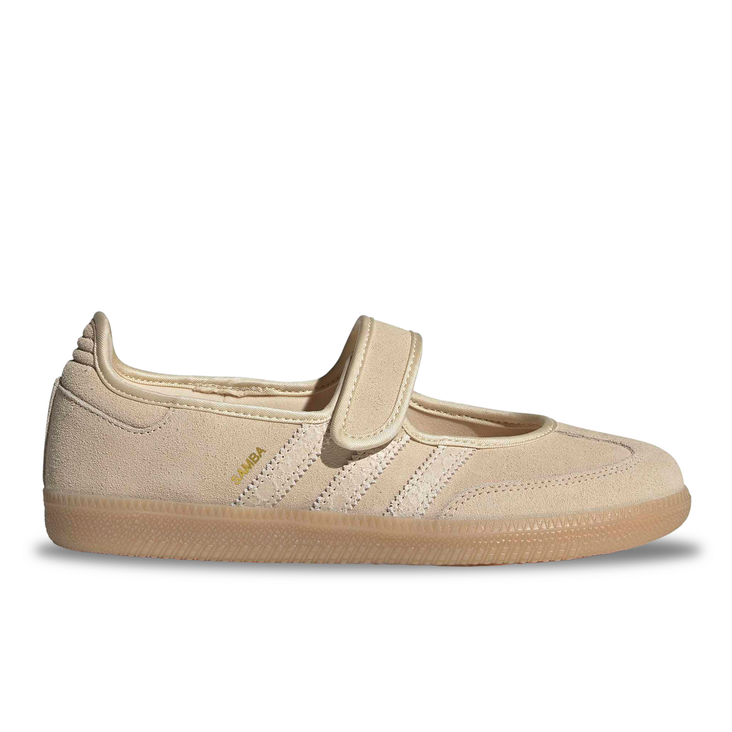 adidas Samba Jane Shoes Color: SANSTR/SANSTR/GOLDMT Style: HQ9496