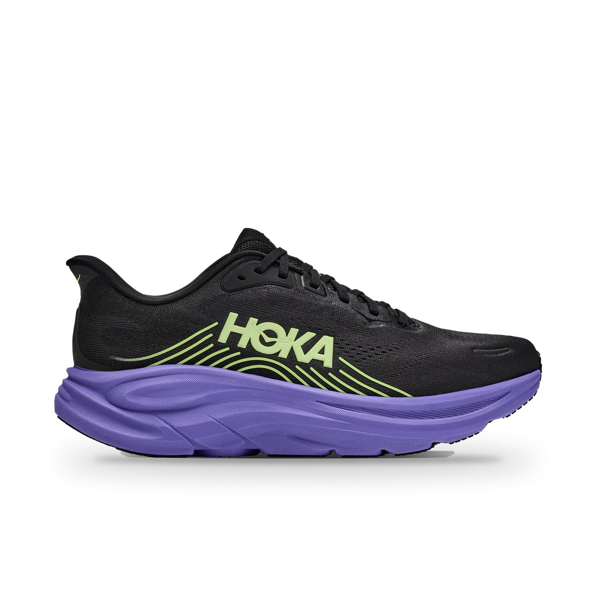 Hoka Clifton 11 Mens Shoes, Black/Neon Yuzu, photo 1 of 8