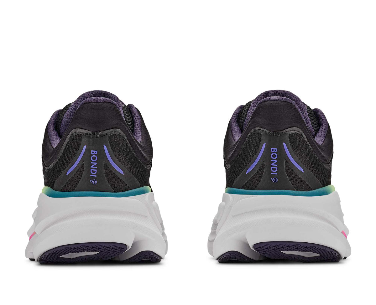 Hoka Bondi 9 Womens Shoes, Black/Neon Dragonfruit, photo 5 of 8