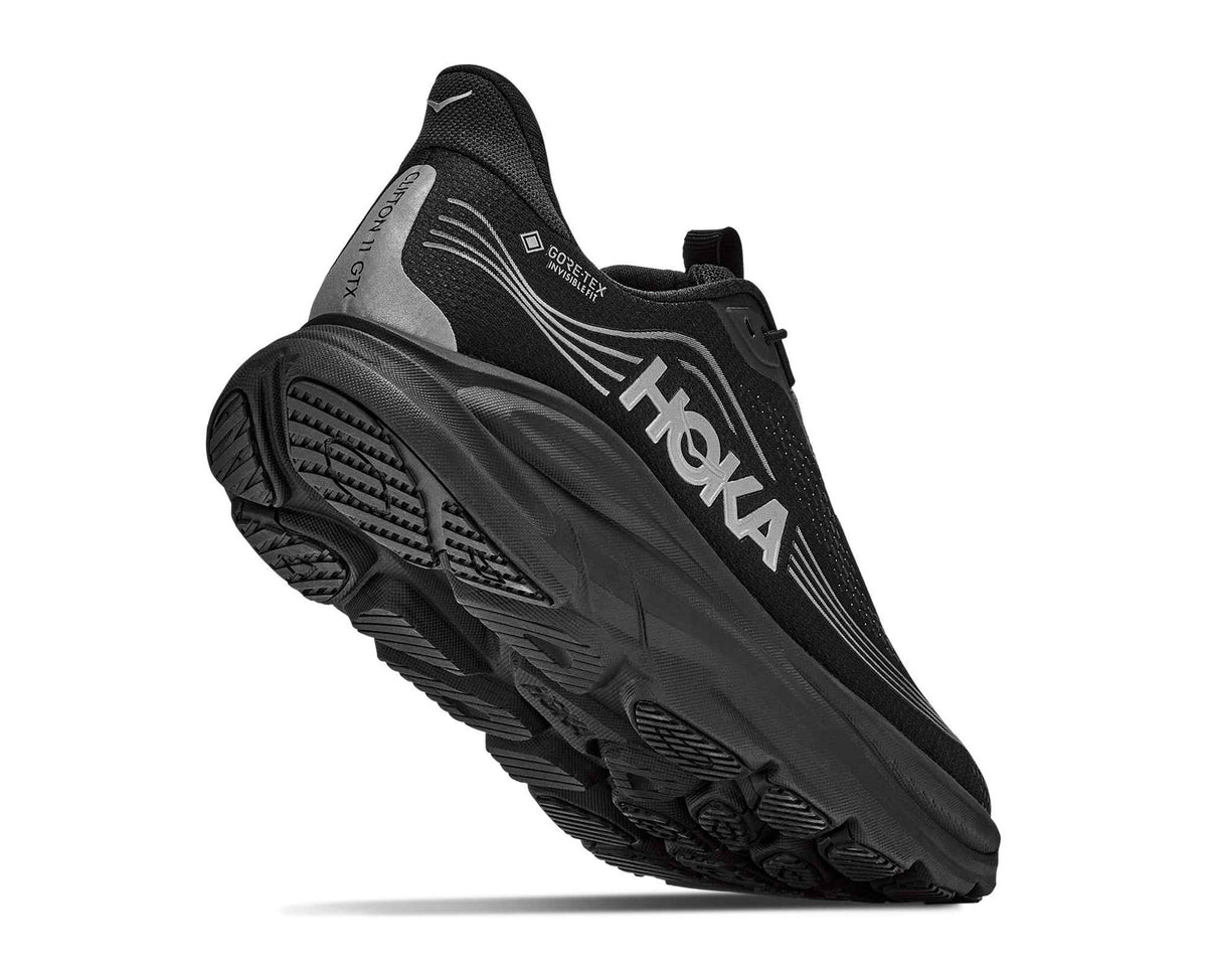 Hoka Clifton 11 GTX Womens Shoes, Black/Black, photo 4 of 8