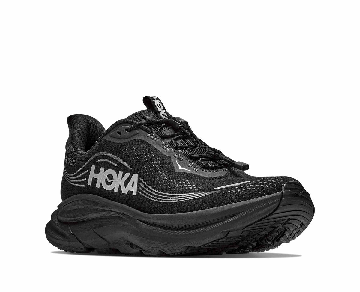 Hoka Clifton 11 GTX Womens Shoes, Black/Black, photo 6 of 8