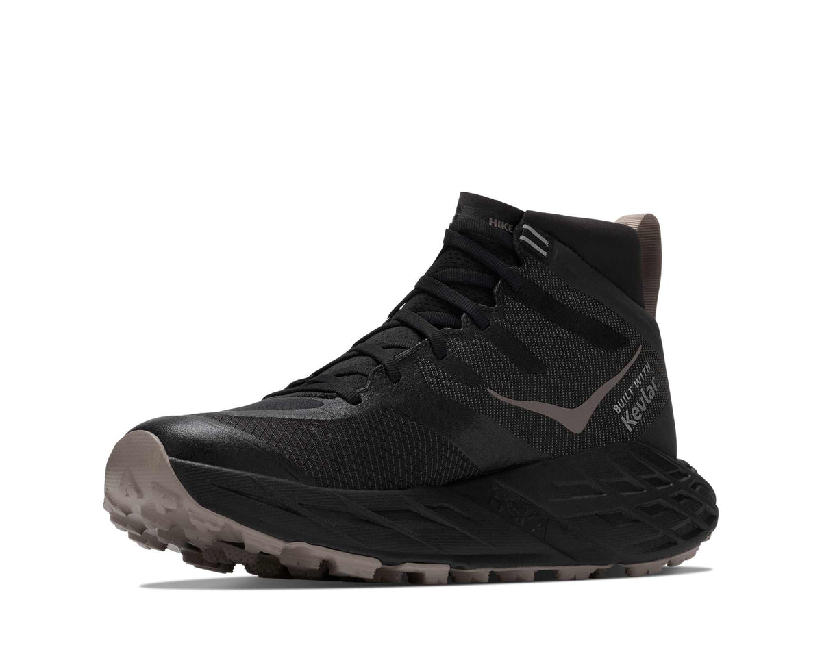 Hoka Speedgoat 7 Hike GTX Mens Shoes, Black/Pebble Grey, photo 3 of 8