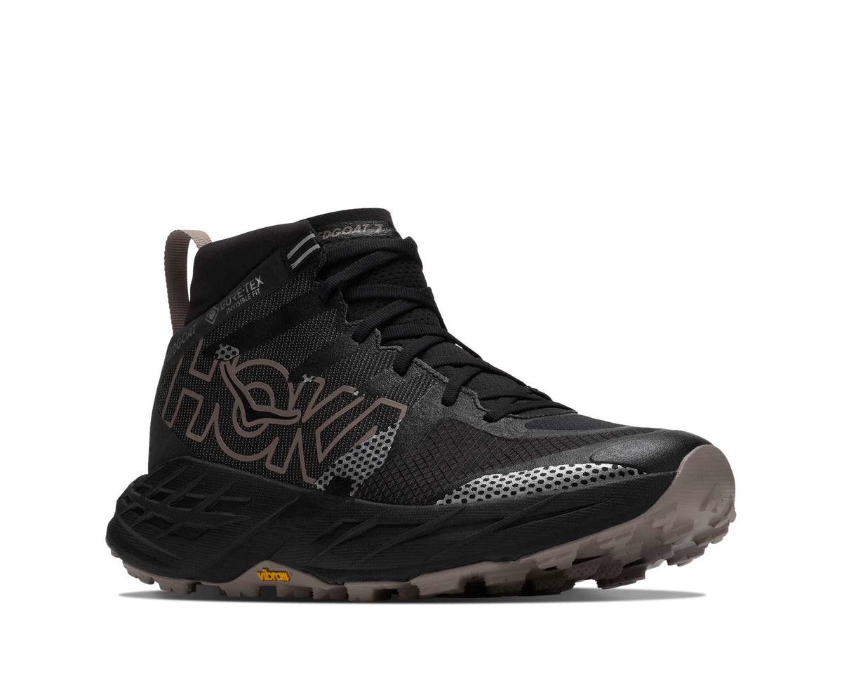 Hoka Speedgoat 7 Hike GTX Mens Shoes, Black/Pebble Grey, photo 6 of 8