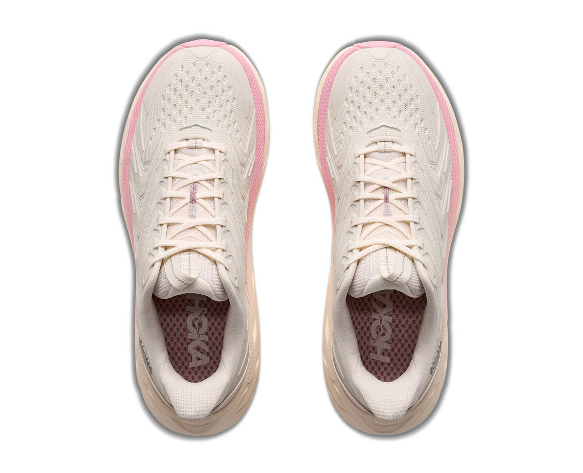 Hoka Clifton UTL Womens Shoes, Alabaster/Dewy Pink, photo 2 of 8