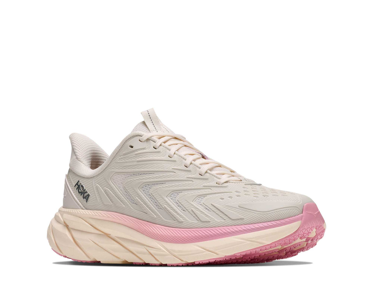 Hoka Clifton UTL Womens Shoes, Alabaster/Dewy Pink, photo 6 of 8