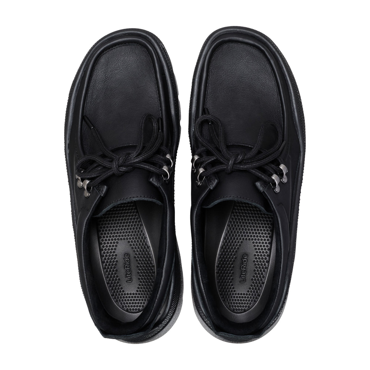 Crocs Gallery Leather Shoe, Black/Black, photo 4 of 6