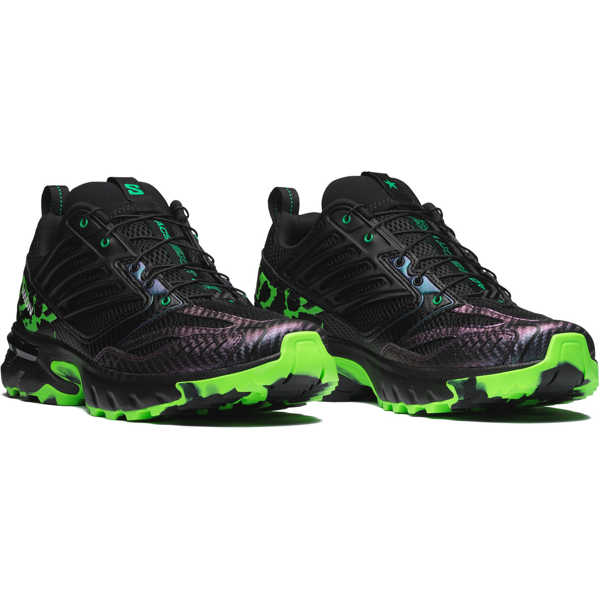 Salomon ACS NEXXT The Green Star by Feid, Black / Bright Green / Green Gecko, photo 2 of 5