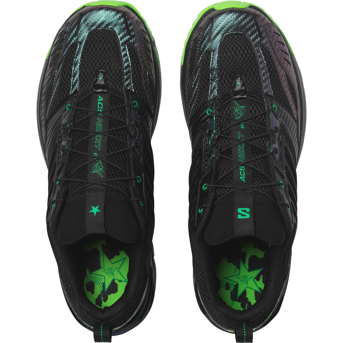 Salomon ACS NEXXT The Green Star by Feid, Black / Bright Green / Green Gecko, photo 3 of 5