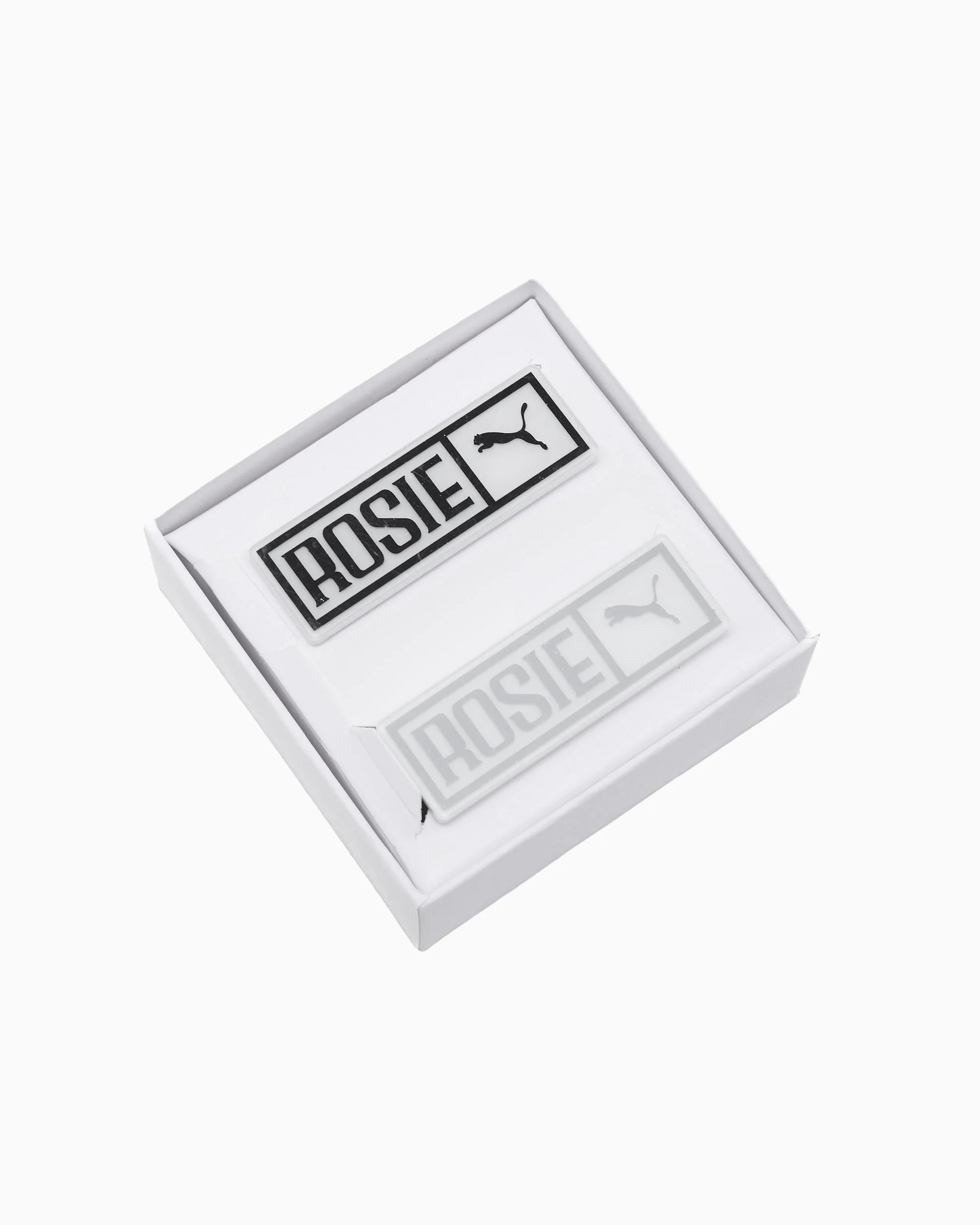White box with 'ROSIE' and Puma logo on a white background
