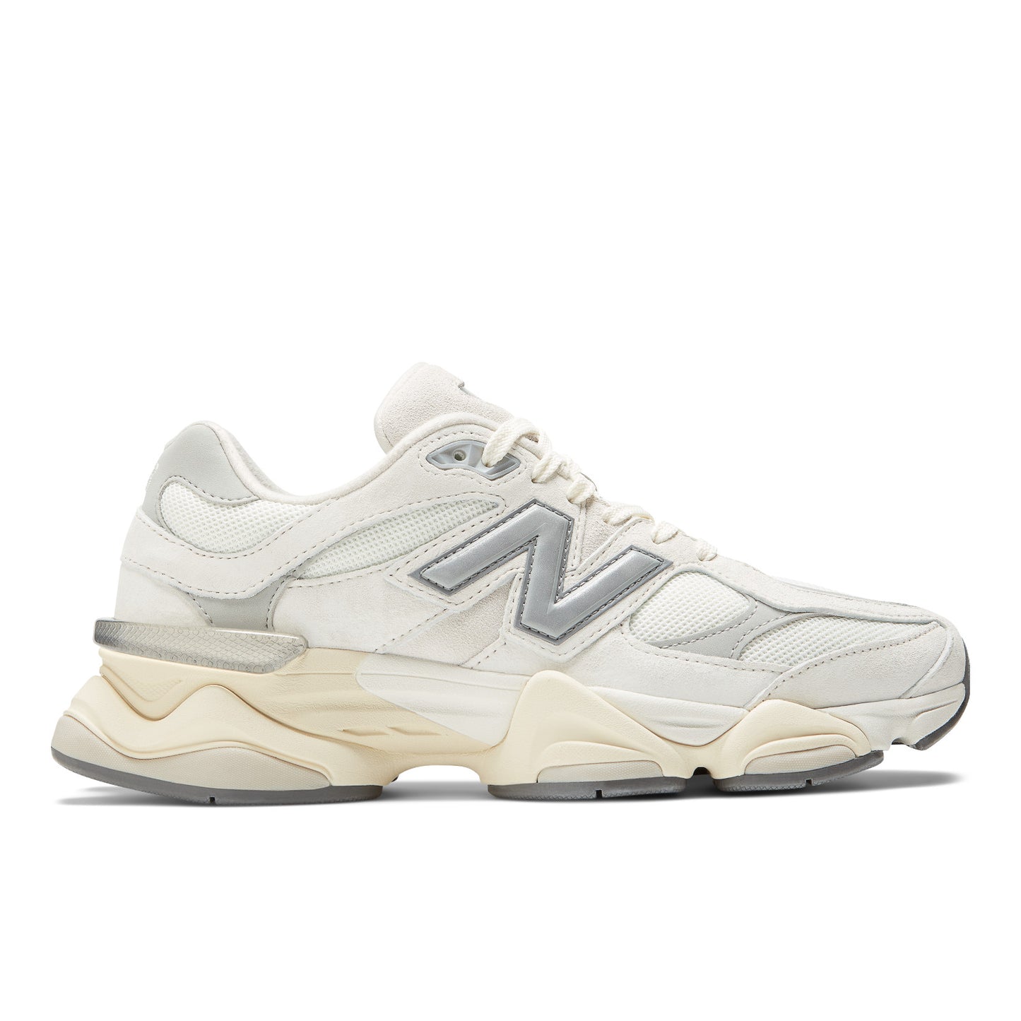 New Balance 9060 Color: Sea Salt/Concrete/Silver Metallic Style: U9060ECA