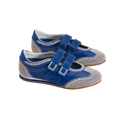 VANS Premium Mary Jane Super LowPro Shoe Blue / Marshmallow White VN000D9G7Z2