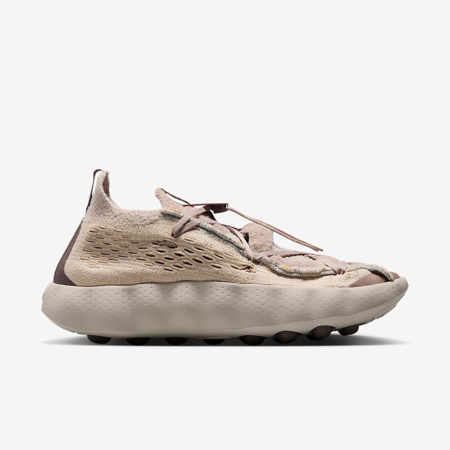Nike Mind 002 Flyknit Men's Shoes Color: SANDDRIFT/FOSSIL ROSE-PLUM ECLIPSE Style: IR2176-101