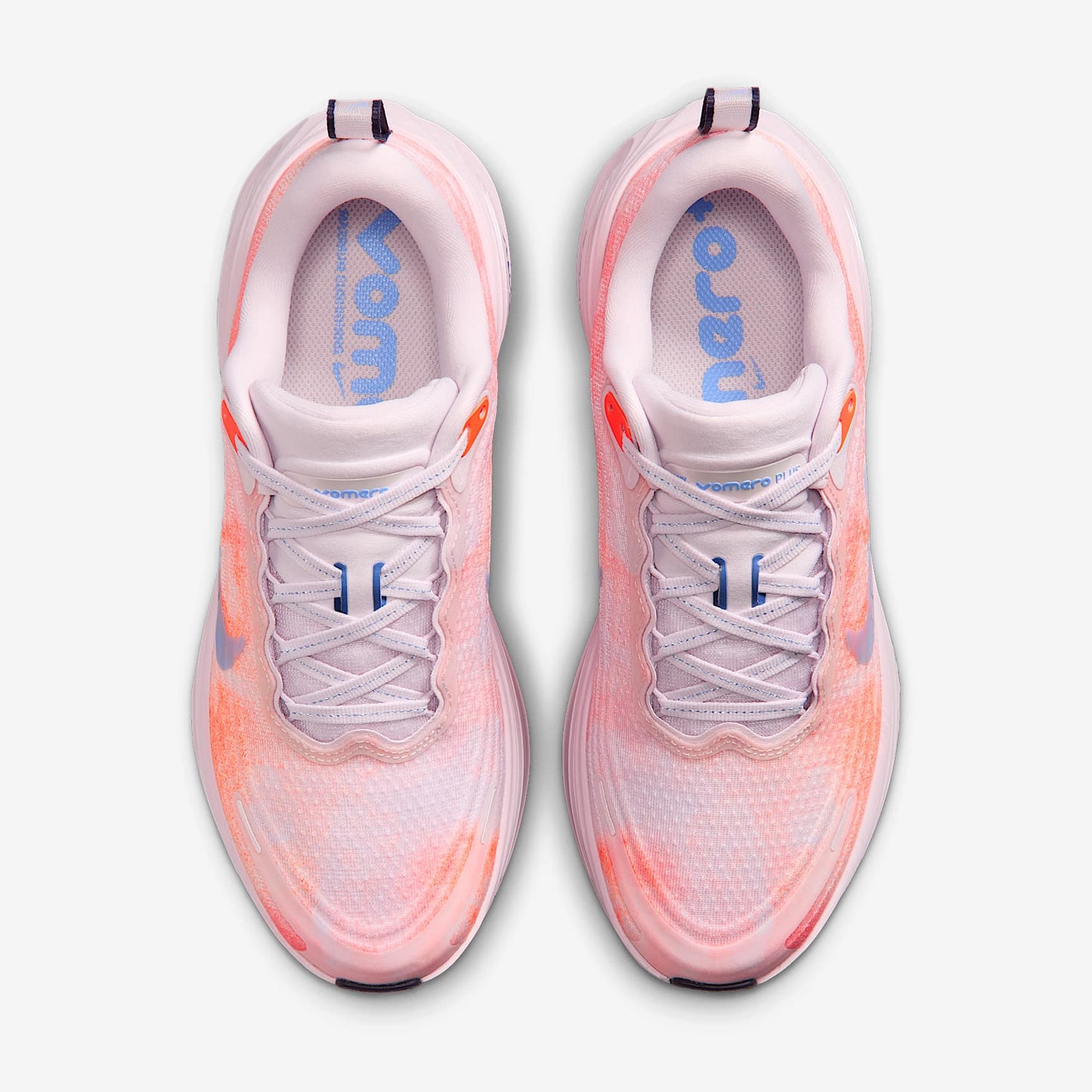 Nike Vomero Plus Women's Road Running Shoes Color: Bleached Lilac/Royal Pulse-Hyper Crimson Style: IV5737-500