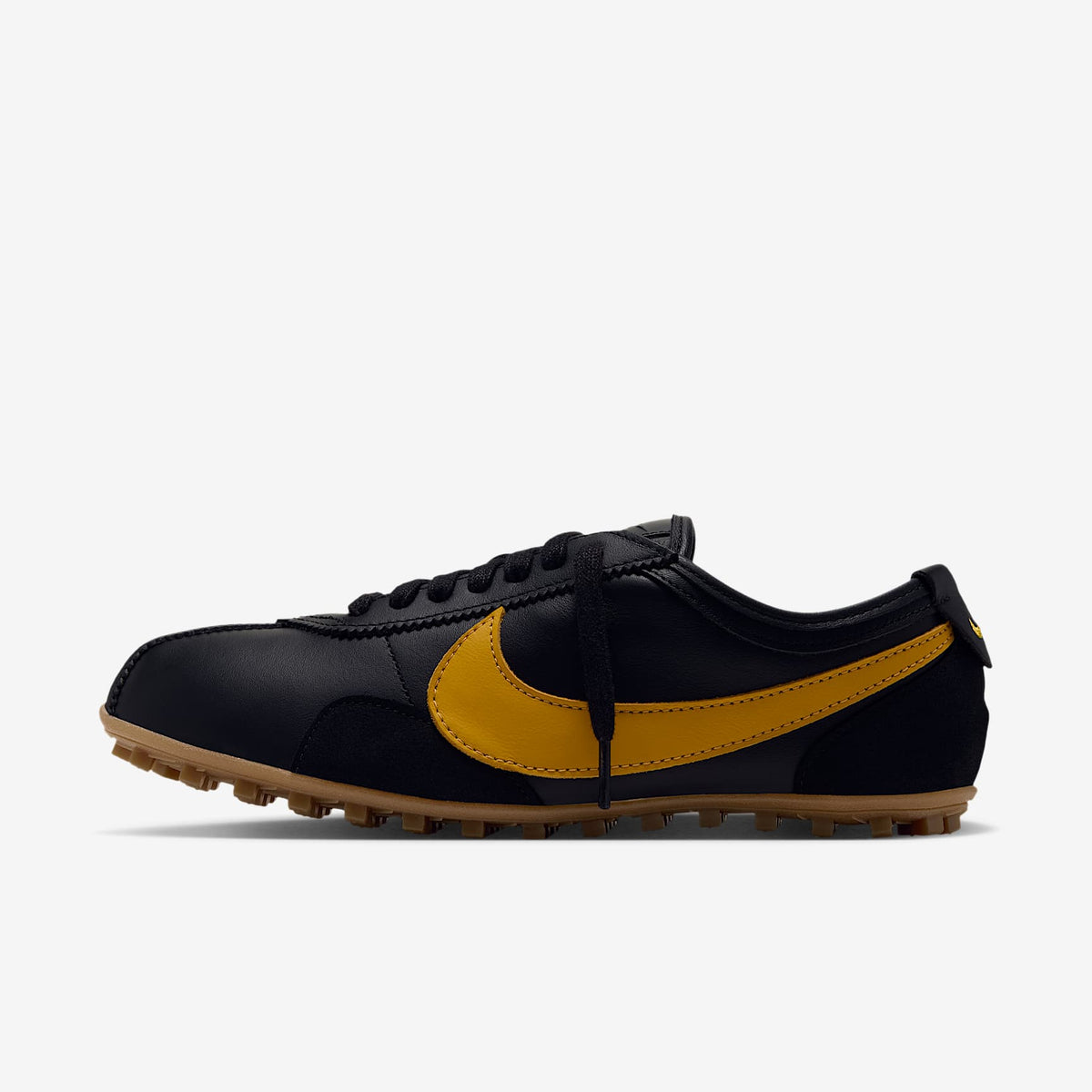 Nike Moon Shoe OG Leather Women's Shoes, Black/Yellow Ochre-Gum Light Brown, photo 2 of 10