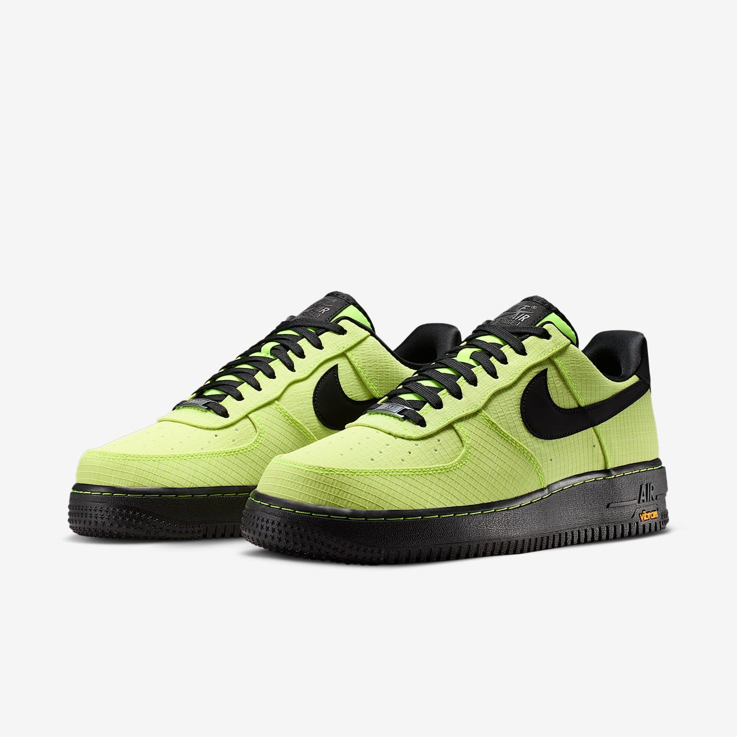 Nike Air Force 1 '07 LX Vibram Men's Shoes Color: Volt/Black-Black-Speed Yellow Style: IH1943-700