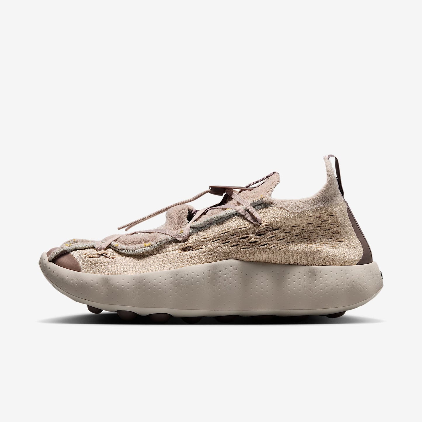 Nike Mind 002 Flyknit Men's Shoes Color: SANDDRIFT/FOSSIL ROSE-PLUM ECLIPSE Style: IR2176-101