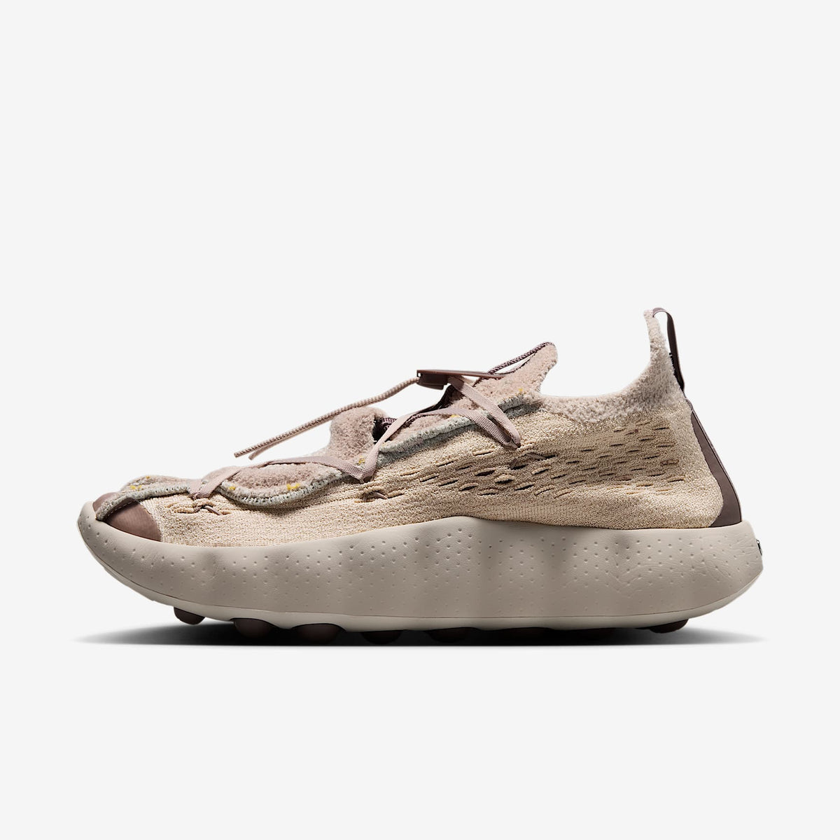 Nike Mind 002 Flyknit Men's Shoes Color: SANDDRIFT/FOSSIL ROSE-PLUM ECLIPSE Style: IR2176-101