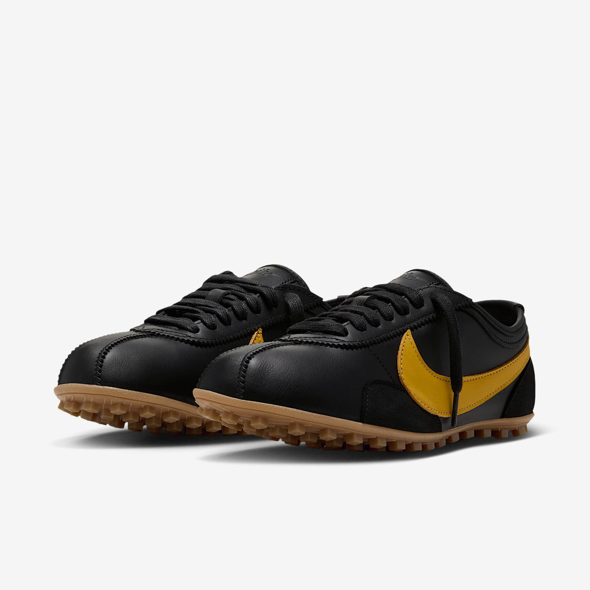 Nike Moon Shoe OG Leather Women's Shoes, Black/Yellow Ochre-Gum Light Brown, photo 5 of 10