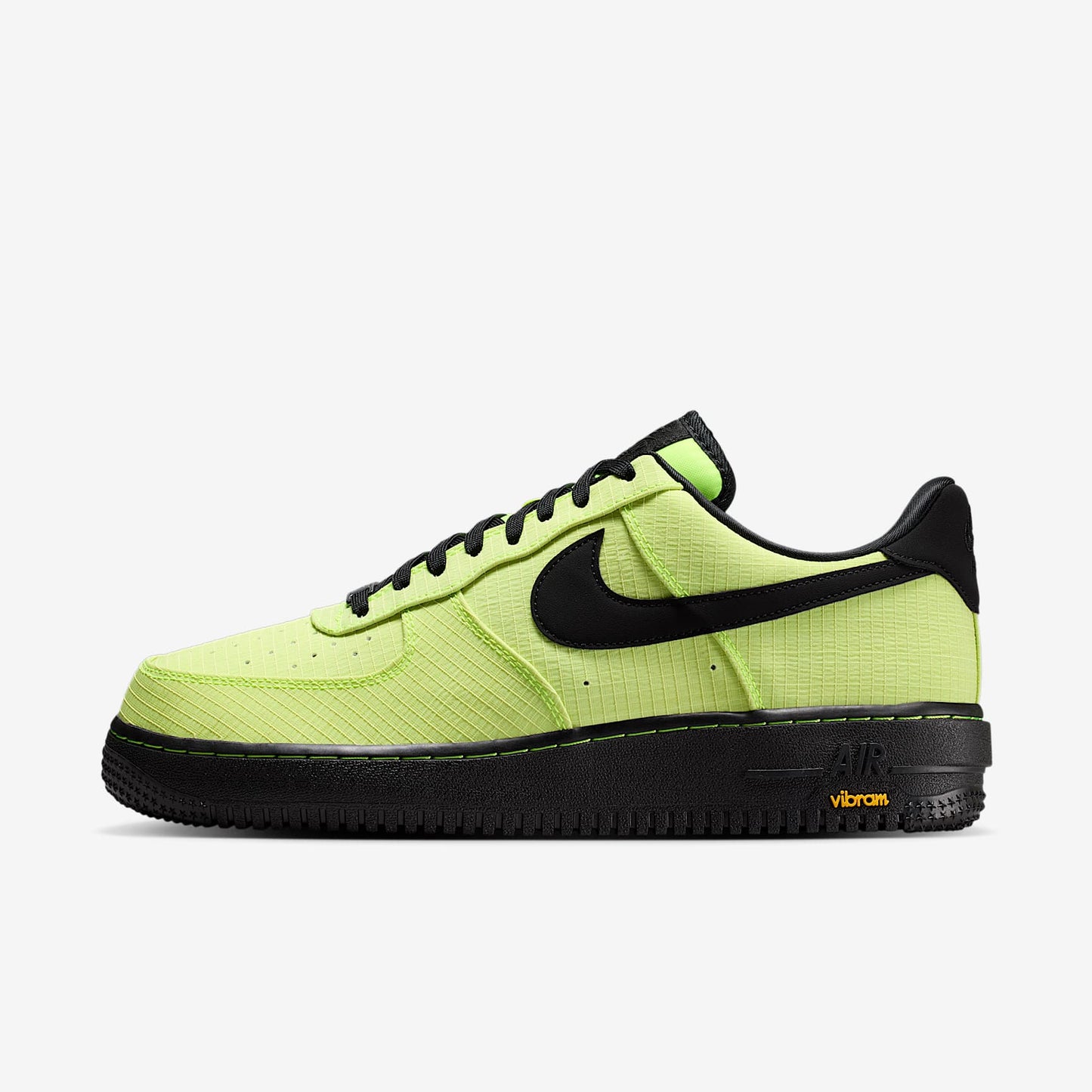 Nike Air Force 1 '07 LX Vibram Men's Shoes Color: Volt/Black-Black-Speed Yellow Style: IH1943-700