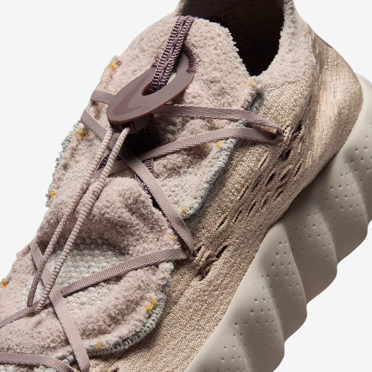 Nike Mind 002 Flyknit Men's Shoes Color: SANDDRIFT/FOSSIL ROSE-PLUM ECLIPSE Style: IR2176-101