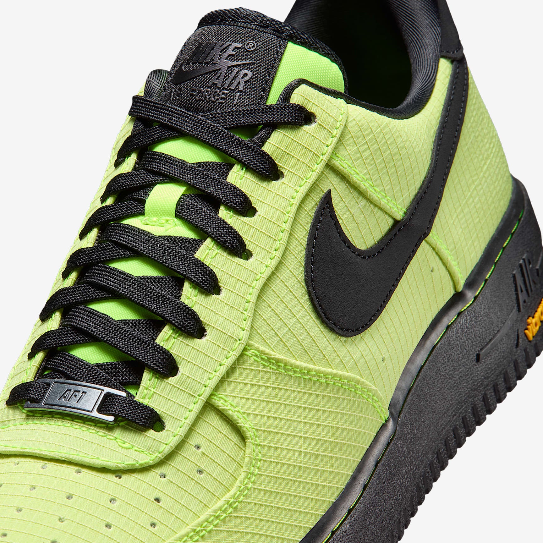 Nike Air Force 1 '07 LX Vibram Men's Shoes Color: Volt/Black-Black-Speed Yellow Style: IH1943-700