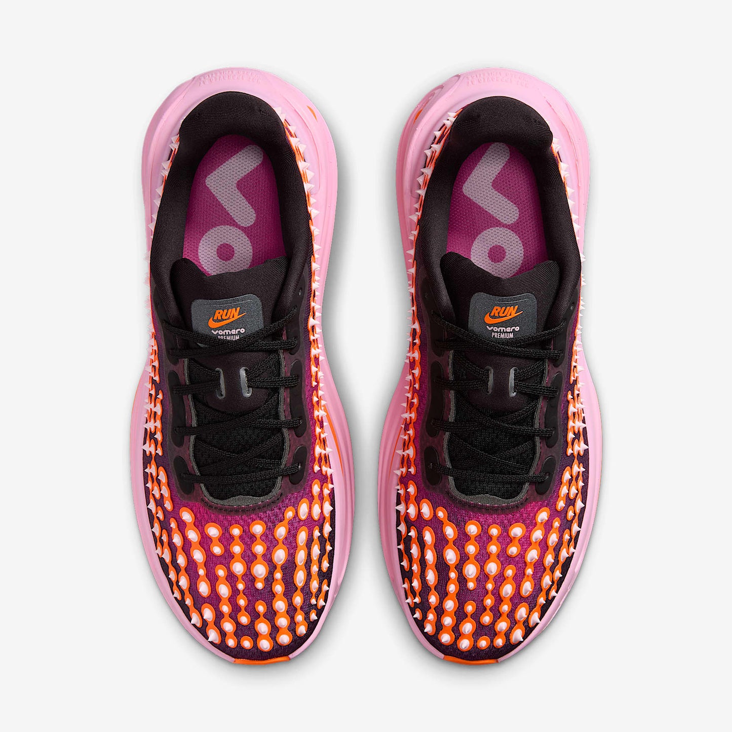 Nike Vomero Premium Men's Shoes Color: Black/Total Orange-Arctic Pink Style: IR2168-003