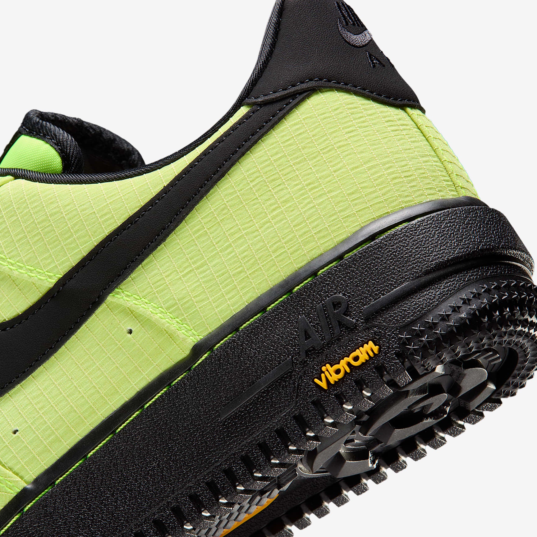 Nike Air Force 1 '07 LX Vibram Men's Shoes Color: Volt/Black-Black-Speed Yellow Style: IH1943-700