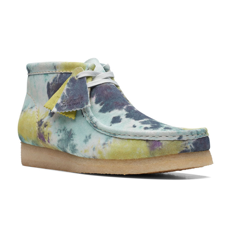 Continental Møde Hjælp CLARKS Wallabee Boot Turquoise TieDye 26169726 – Shoe Gallery Inc
